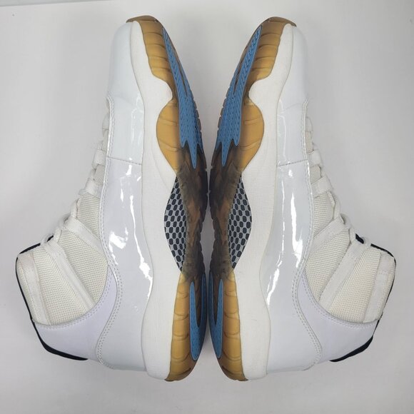 Air Jordan 11 Retro 2005 Mens White Columbia Blue Sneakers 136046-142 US Size 14 - Picture 5 of 8